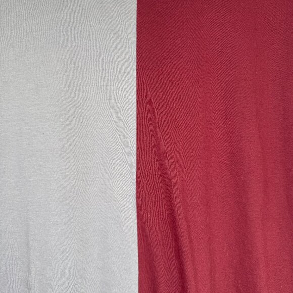 Dikotomy Split Panel Two Tone Colorblock Purple T Shirt - Picture 5 of 7